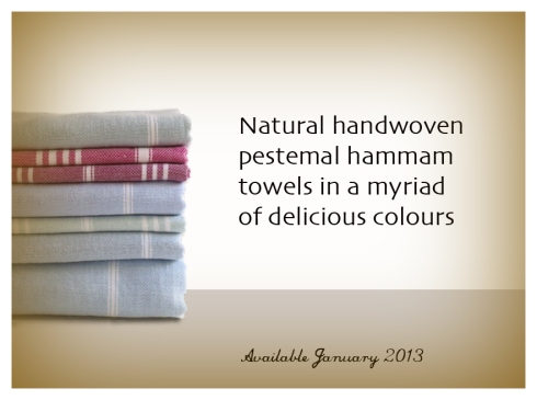Natural handwoven pestemal towels from Rock Ribbons